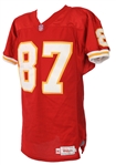 1996 Tamarick Vanover Kansas City Chiefs Signed Game Worn Home Jersey (MEARS A10/JSA)