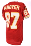 1996 Tamarick Vanover Kansas City Chiefs Signed Game Worn Home Jersey (MEARS A10/JSA)