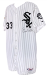 2001 David Wells Chicago White Sox Dual Signed Game Worn Home Jersey (MEARS A10/JSA)