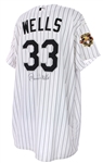 2001 David Wells Chicago White Sox Dual Signed Game Worn Home Jersey (MEARS A10/JSA)