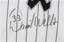 2001 David Wells Chicago White Sox Dual Signed Game Worn Home Jersey (MEARS A10/JSA)
