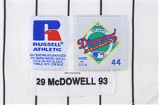 1993 Jack McDowell Chicago White Sox Signed Game Worn Home Jersey (MEARS A10/JSA) Cy Young Season