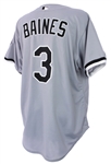 2000 Harold Baines Chicago White Sox Signed Game Worn Road Jersey (MEARS A10/JSA)