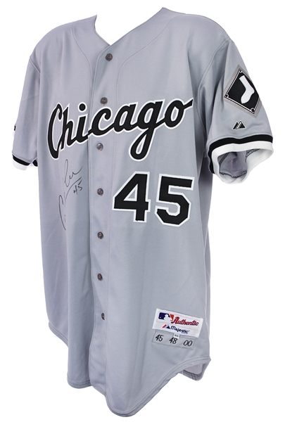 2000 Carlos Lee Chicago White Sox Signed Game Worn Road Jersey (MEARS LOA/JSA)
