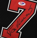 1997-98 Toni Kukoc Chicago Bulls Signed Game Worn Alternate Uniform (MEARS A10/JSA/Team Letter) NBA Champions