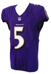2013 Joe Flacco Baltimore Ravens Home Jersey (MEARS LOA)
