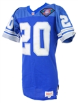 1992-94 Barry Sanders Detroit Lions Home Jersey (MEARS LOA)