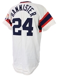 1983 Floyd Bannister Chicago White Sox Game Worn Home Jersey (MEARS A8)