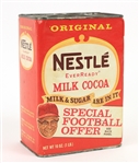 1960s Vince Lombardi Green Bay Packers Nestle EverReady Milk Cocoa Container