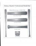 1952-60 Mickey Mantle New York Yankees H&B Louisville Slugger Professional Model Bat (MEARS A7 & PSA/DNA)