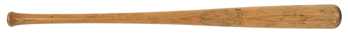 1939-42 Joe DiMaggio New York Yankees H&B Louisville Slugger Professional Model Bat (MEARS A8 & PSA/DNA)
