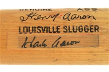 1977-79 Hank Aaron Milwaukee Brewers Signed H&B Louisville Slugger Post Career Bat (MEARS LOA/JSA)