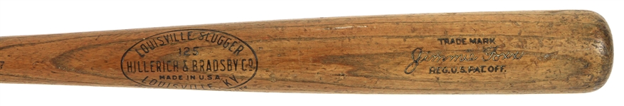 1925-31 Jimmie Foxx Philadelphia Athletics H&B Louisville Slugger Store Model Bat 