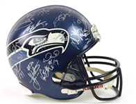 2005 Seattle Seahawks Super Bowl XL Team Signed Full Size Display Helmet w/ 36 Signatures Including Shaun Alexander, Lofa Tatupu, Matt Hasselbeck & More (Beckett Authentication)