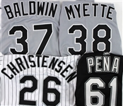 2000 Chicago White Sox Game Worn Jerseys - Lot of 4 w/ James Baldwin, Aaron Myette, Jesus Pena & More (MEARS LOA)