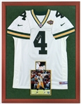 1998 Brett Favre Green Bay Packers 33" x 43" Framed Signed Jersey Display (JSA)