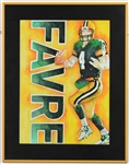 2000s Brett Favre Green Bay Packers Artisit Signed Canvas & Framed Lithograph Collection - Lot of 6