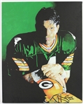 2000's Brett Favre Green Bay Packers Artisit Signed Canvas & Framed Lithograph Collection - Lot of 6