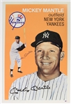 1990 Mickey Mantle New York Yankees Signed 24" x 36" Baseball Cardstock Poster (JSA)