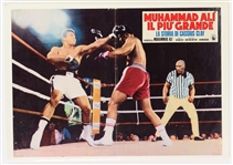 1977 Muhammad Ali The Greatest 18" x 25.5" Italian Language Movie Poster