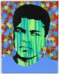 2012 Muhammad Ali World Heavyweight Champion 16" x 20" Canvas Depiction