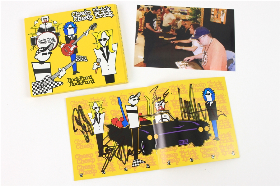 2006 Robin Zander Rick Nielsen Bun E. Carlos Tom Petersson Cheap Trick Signed Rockford CD Booklet (JSA)