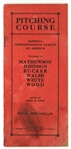 1914 Baseball Correspondence League of America Pitching Course Book w/ Walter Johnson, Christy Mathewson & More