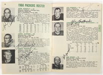 1968 Green Bay Packers Team Signed Official Press Book w/ 39 Signatures Including Bart Starr, Ray Nitschke, Jerry Kramer & More (JSA)