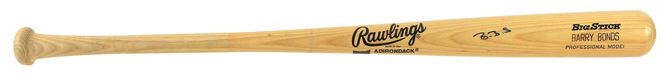 1990-97 Barry Bonds San Francisco Giants Signed Rawlings Adirondack Bat (JSA)
