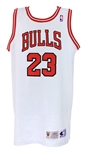1995-96 Michael Jordan Chicago Bulls Pro Cut Home Jersey (MEARS LOA)