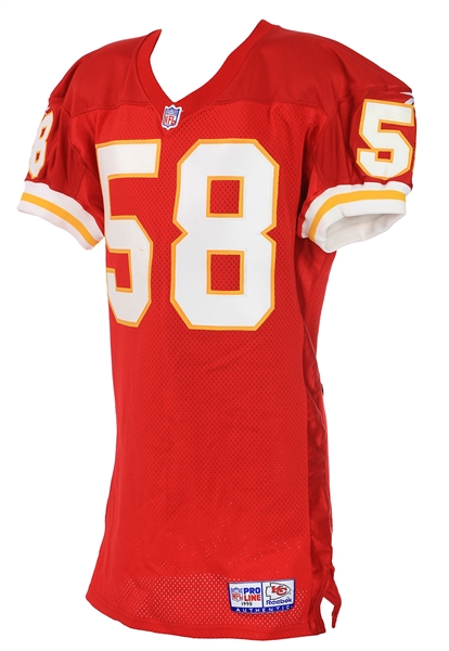 1998 Derrick Thomas Kansas City Chiefs Home Jersey (MEARS A5)