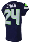 2013 Marshawn Lynch Seattle Seahawks Game Worn Home Jersey (MEARS A5) Super Bowl XLVIII Season