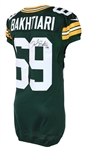 2013-17 David Bakhtiari Green Bay Packers Signed Game Worn Home Jersey (MEARS A5/Packers COA)