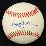 1995-99 Reggie Jackson New York Yankees Signed OAL Budig Baseball (JSA)