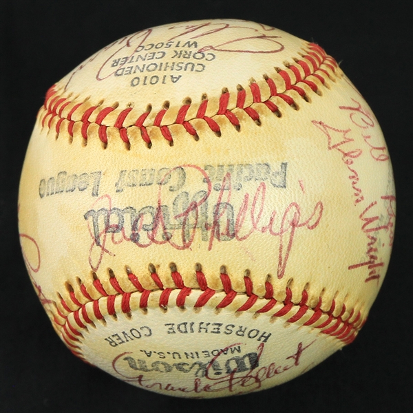 1957 San Fracisco Seals PCL Team Signed OPCL OConnor Baseball w/ 19 Signatures Including Albie Pearson & More (JSA)