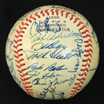 1965 San Francisco Giants Team Signed Baseball w/ 29 Signatures Including Willie Mays, Juan Marichal, Warren Spahn & More (JSA)