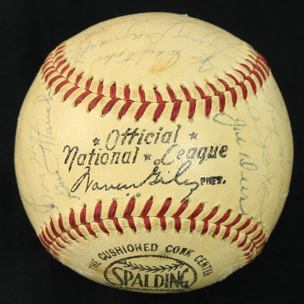 1965 New York Mets Team Signed ONL Giles Baseball w/ 28 Signatures Including Casey Stengel, Yogi Berra, Tug McGraw & More (*Full JSA Letter*)