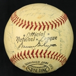 1965 New York Mets Team Signed ONL Giles Baseball w/ 28 Signatures Including Casey Stengel, Yogi Berra, Tug McGraw & More (*Full JSA Letter*)