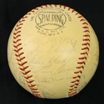 1963 Cincinnati Reds Team Signed ONL Giles Baseball w/ 26 Signatures Including Pete Rose Rookie Season, Frank Robinson, Joe Nuxhall & More (*Full JSA Letter*)