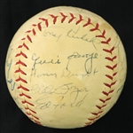 1963 New York Yankees Team Signed Baseball w/ 23 Signatures Including Yogi Berra, Whitey Ford, Elston Howard & More (JSA)