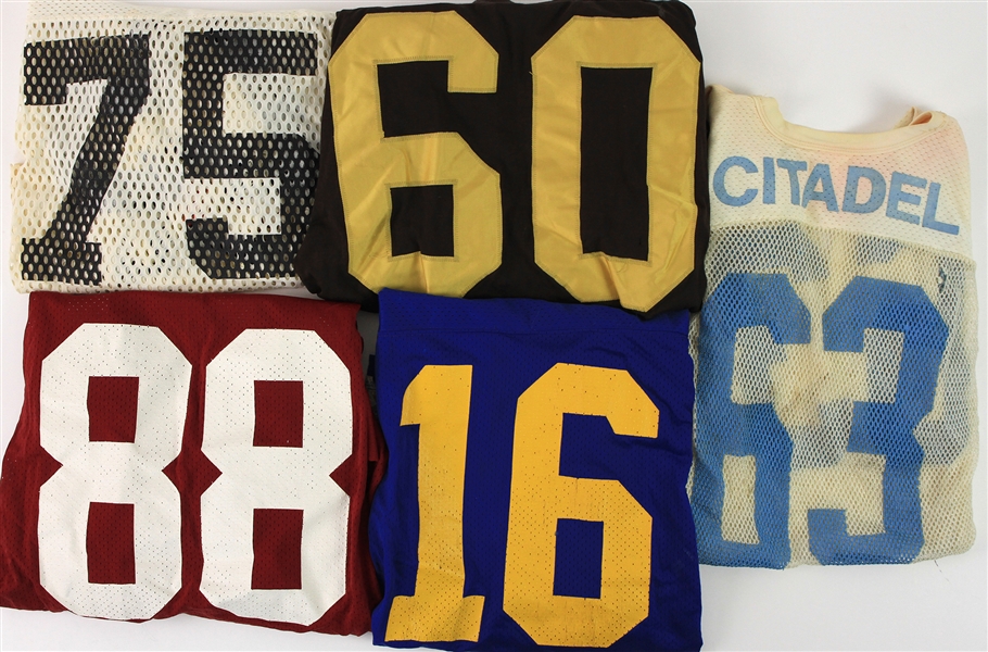 1970s-80s College Football Game Worn Jersey Collection - Lot of 10 (MEARS LOA)
