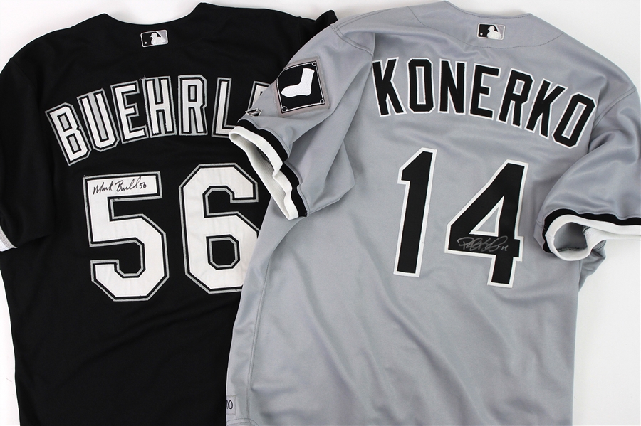 2000 Chicago White Sox Game Worn Jerseys - Lot of 18 w/ 10 Signed Including Mark Buehrle, Paul Konerko, Magglio Ordonez, Ray Durham & More (MEARS LOA/JSA)