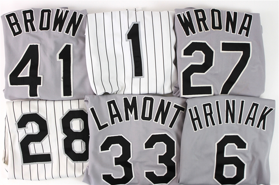 1993-2005 Chicago White Sox Game Worn Jerseys - Lot of 11 w/ Wilson Alvarez, George Bell, Joey Cora, Lance Johnson & More (MEARS LOA/JSA) 