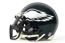 1999-2000 Brian Dawkins Philadelphia Eagles Game Worn Helmet (MEARS LOA)