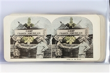 1914-18 WWI 3.25 x 7 Stereograph Photo Cards - Set of 25 w/ Original Wrapper
