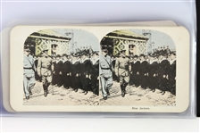 1914-18 WWI 3.25 x 7 Stereograph Photo Cards - Set of 25 w/ Original Wrapper