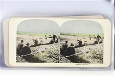 1914-18 WWI 3.25 x 7 Stereograph Photo Cards - Set of 25 w/ Original Wrapper