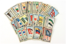 1963 Topps Midgee Flag Trading Cards - Lot of 62