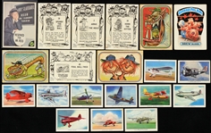 1910's-80's Non Sports Trading Card Collection - Lot of 50+ w/ Zira Cigarette Indian Silks, Batman, Planet of the Apes, Smurfs, Aviation & More