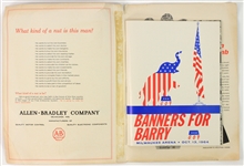 1964 Barry Goldwater Banners For Barry Milwaukee Arena Presidential Campaign Guide